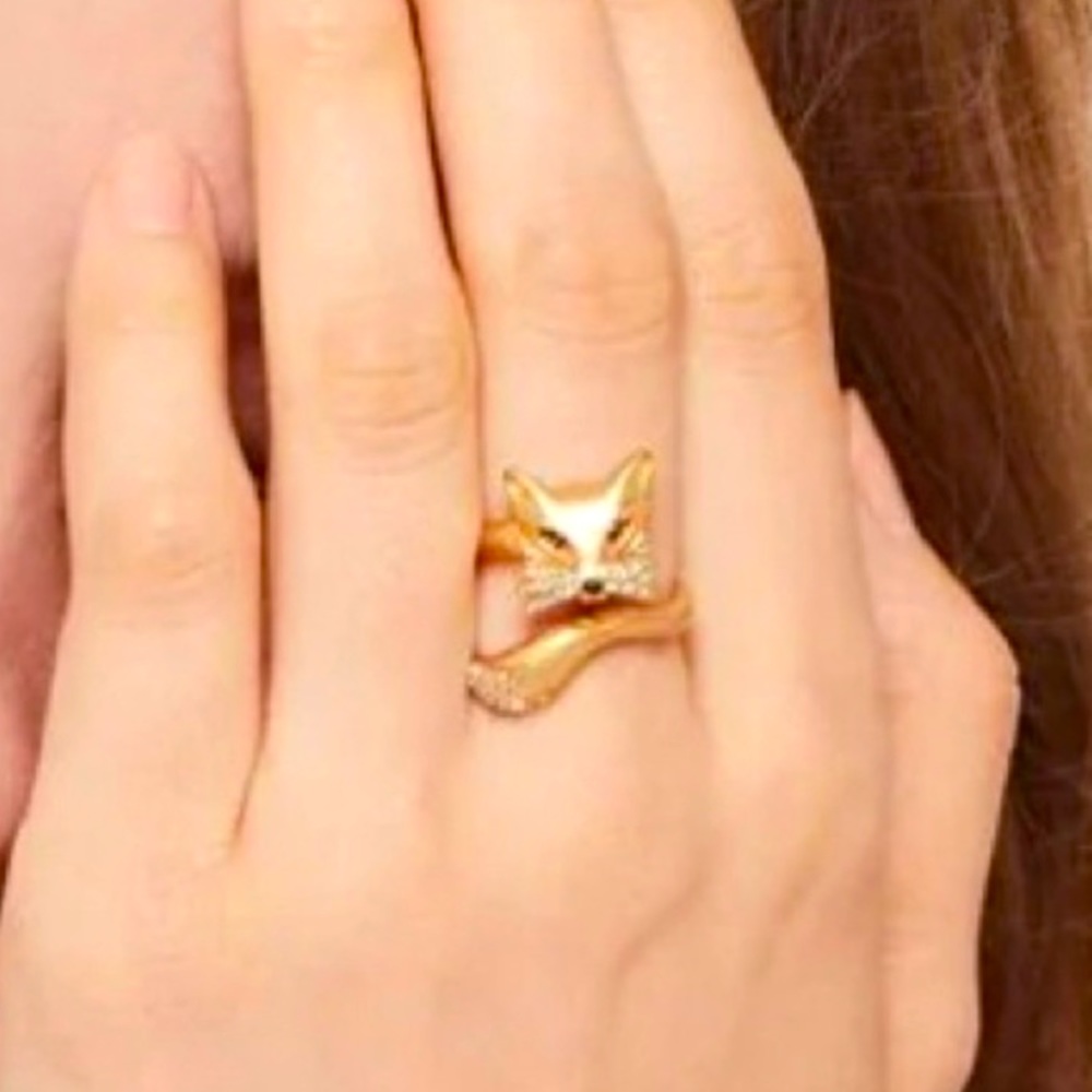 Kate Spade Gold Fox Wrap Around Ring